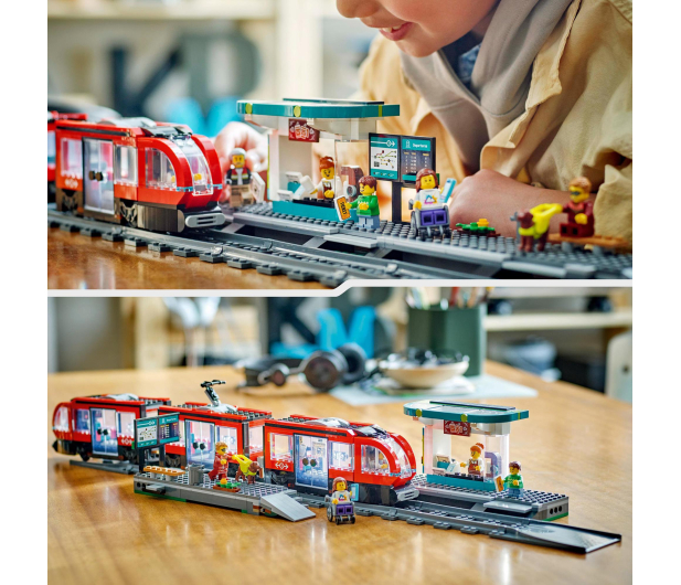 LEGO City 60423 Tramwaj miejski ze stacją - 1266140 - zdjęcie 4